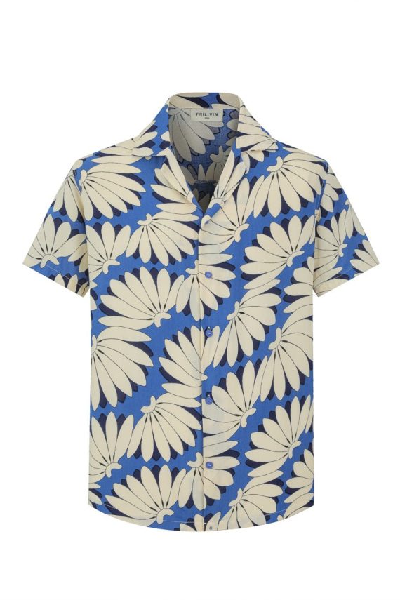 Shirt met korte mouwen en bloemenpatronen