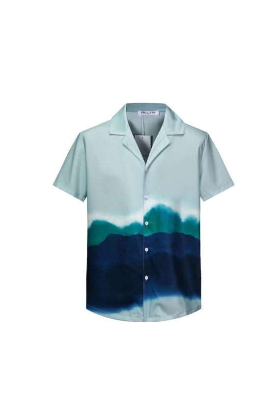 Gestructureerd bedrukt shirt