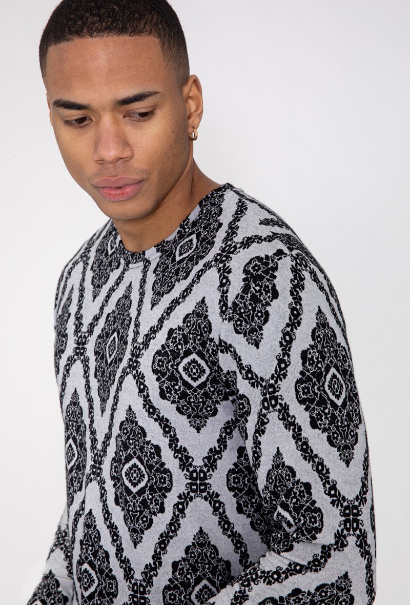 Top met lange mouwen en barokmotief - Afbeelding 9