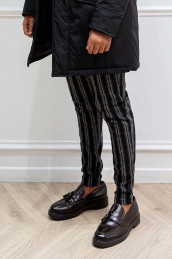 Gestreepte chinobroek