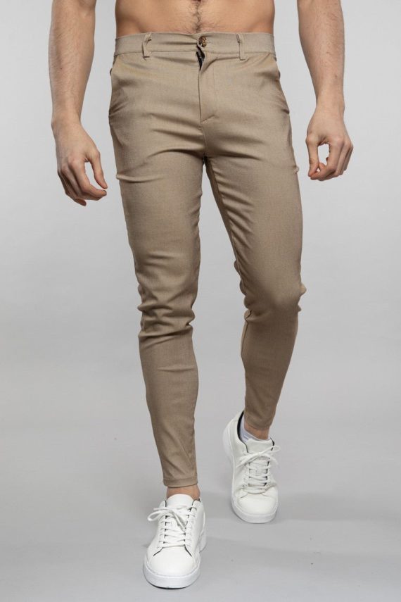 Heathered chino pants