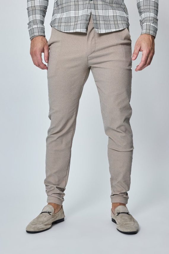 Klassieke heide chino-broek