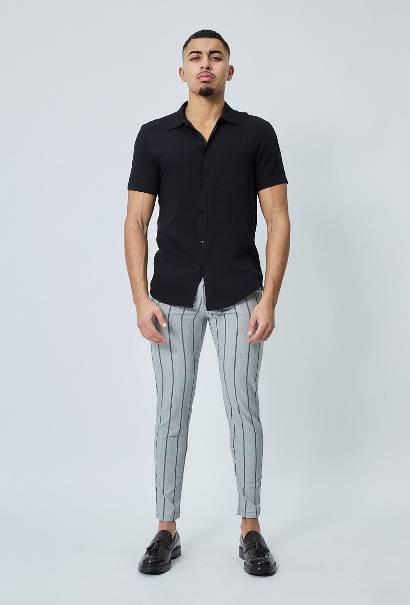 Klassieke gestreepte stretchbroek - Afbeelding 4