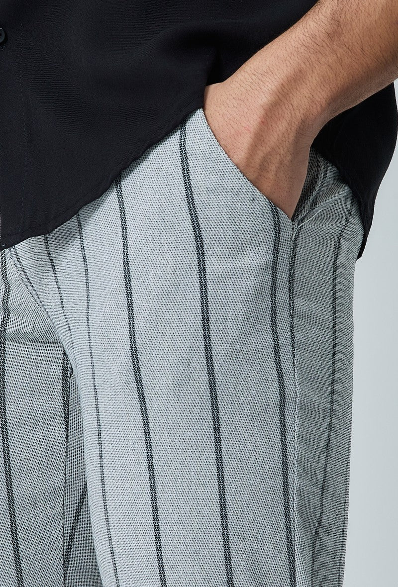 Klassieke gestreepte stretchbroek - Afbeelding 7