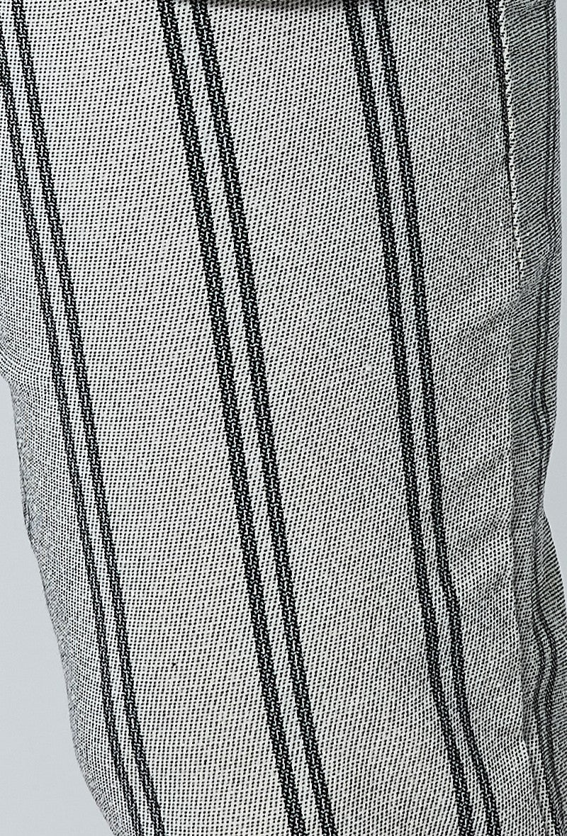 Klassieke gestreepte stretchbroek - Afbeelding 3