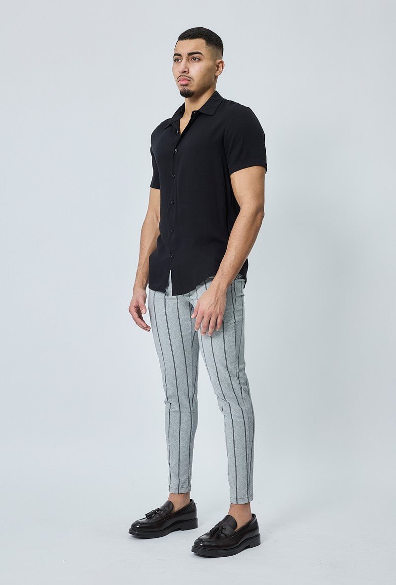 Klassieke gestreepte stretchbroek - Afbeelding 6